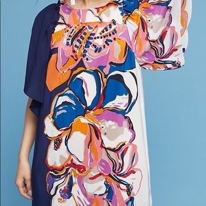 Anthropologie Maeve Vero silk dress, XS